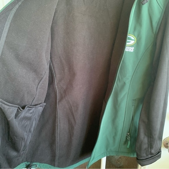 Green Bay Packers Dunbrooke Green Black Alpha Full Zip Hoodie Jacket Adult M - Picture 4 of 11